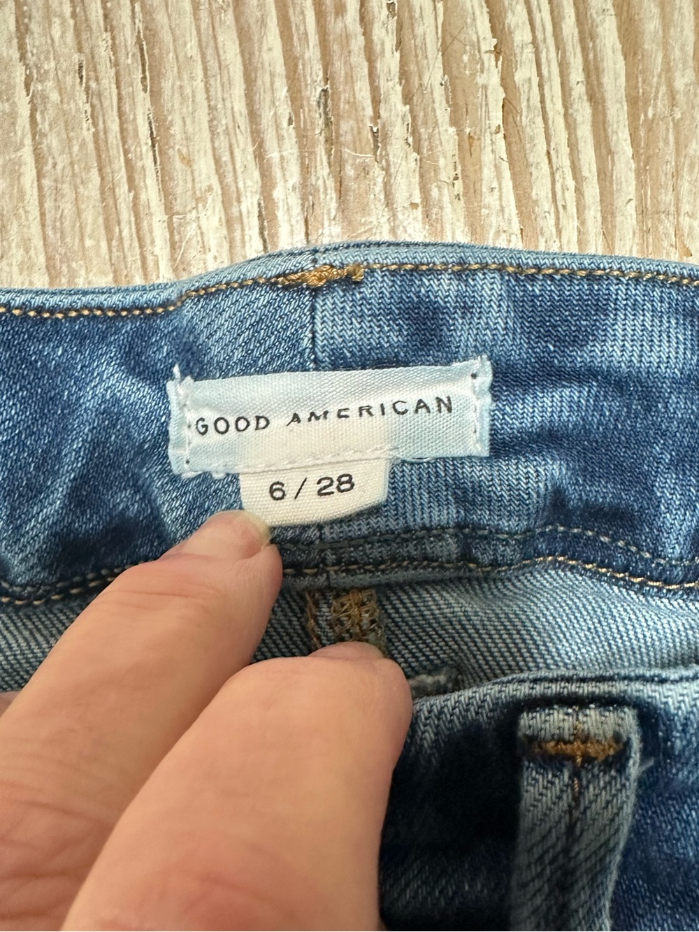 Good American Good Waist Palazzo Jeans Wide Leg High Rise 6/26 - Picture 7 of 11